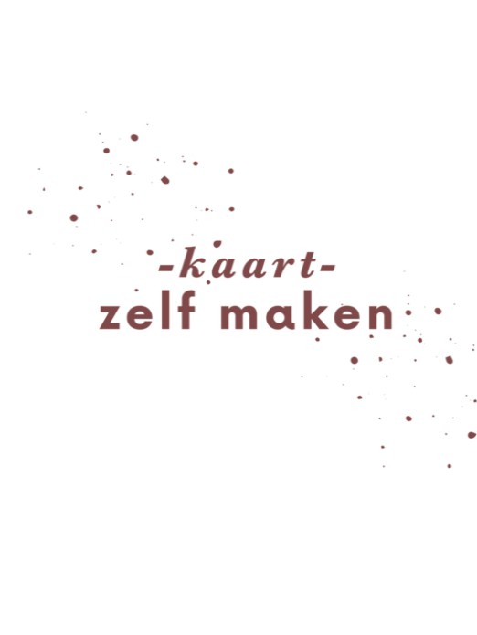 Kaart staand zelf maken