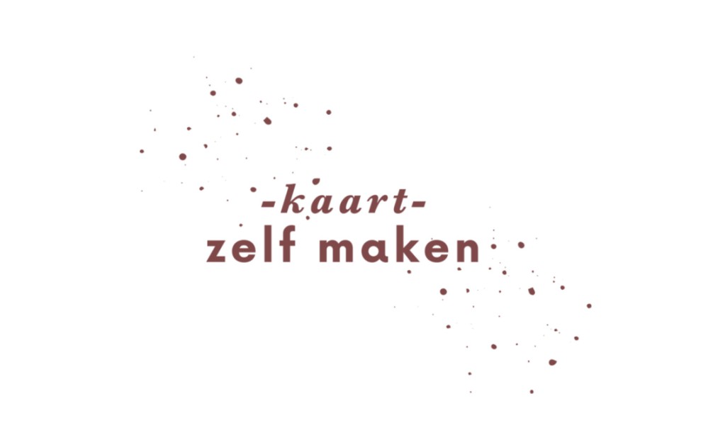 Kaart liggend zelf maken