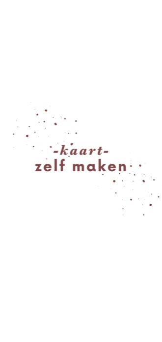 Kaart staand zelf maken