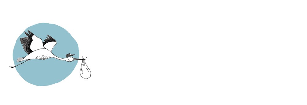 Adresetiket ooievaar potlood