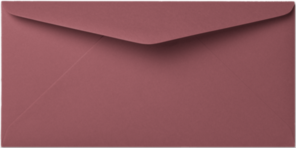 Liggende envelop roodbruin