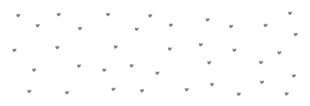 Adresetiket hartjes klei