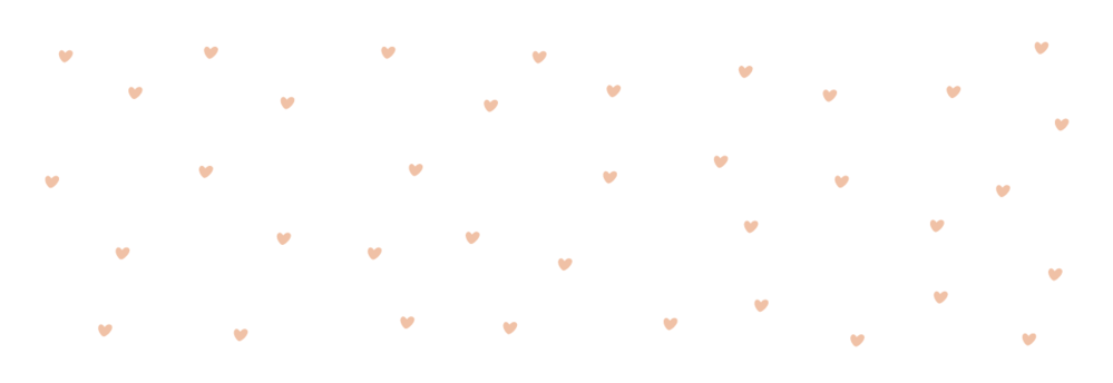 Adresetiket hartjes mandarijn