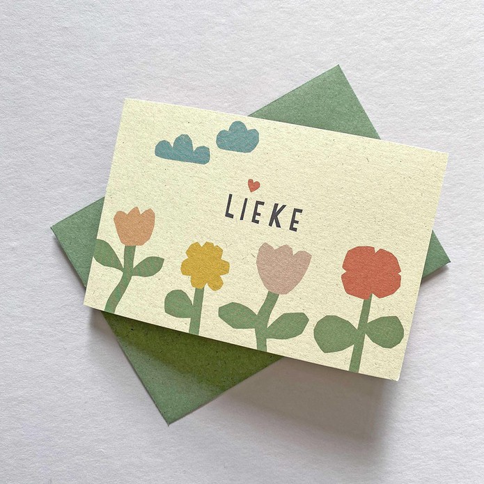 Geboortekaartje lente paperwise papier