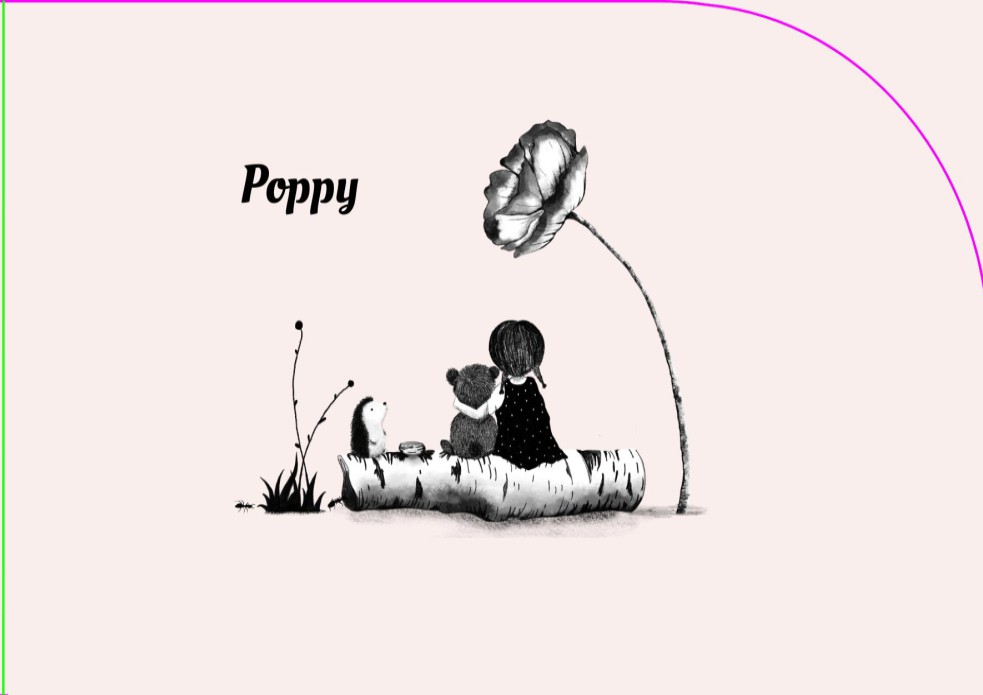 Geboortekaartje bloem