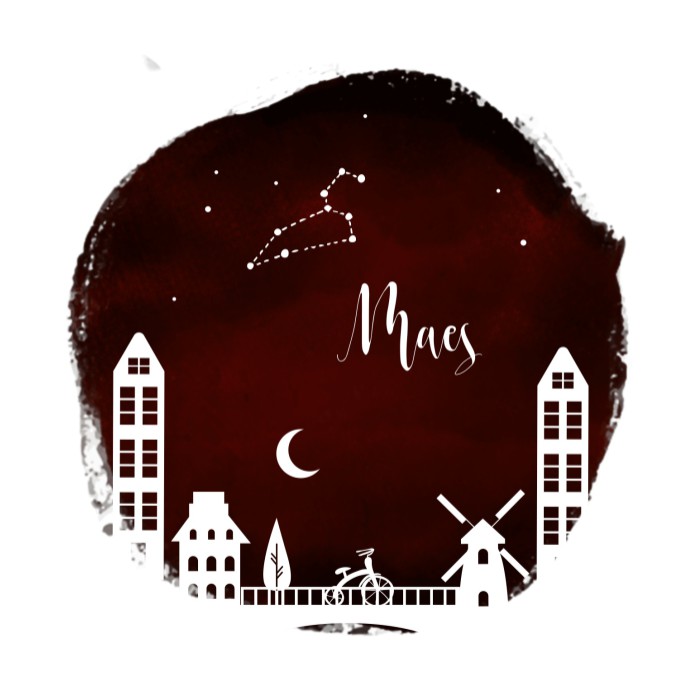 Geboortekaartje met een hollandse stad of skyline