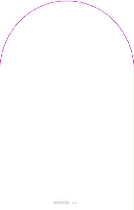 Geboortekaartje strand boogvorm