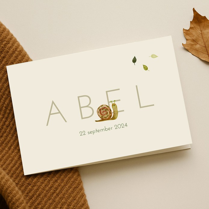 Geboortekaartje slakje