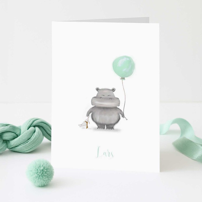 Geboortekaartje nijlpaard