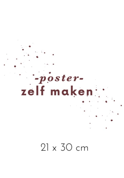 Poster zelf maken