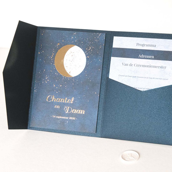 Pocketfold hoofdkaart Maan