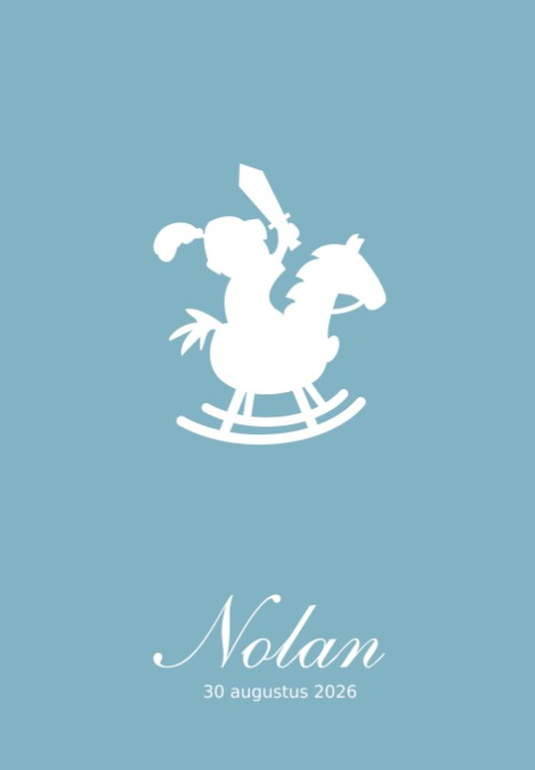 Geboorteposter ridder