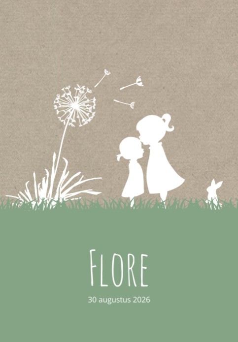 Geboorteposter zusjes