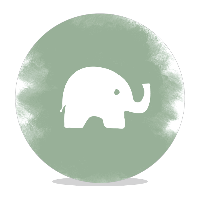 Sluitsticker wereldbol DIY