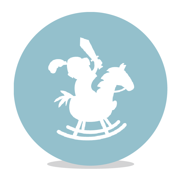 Sluitsticker hobbelpaard - DIY