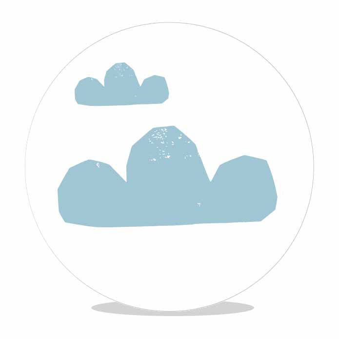 Sluitsticker Wolk PS