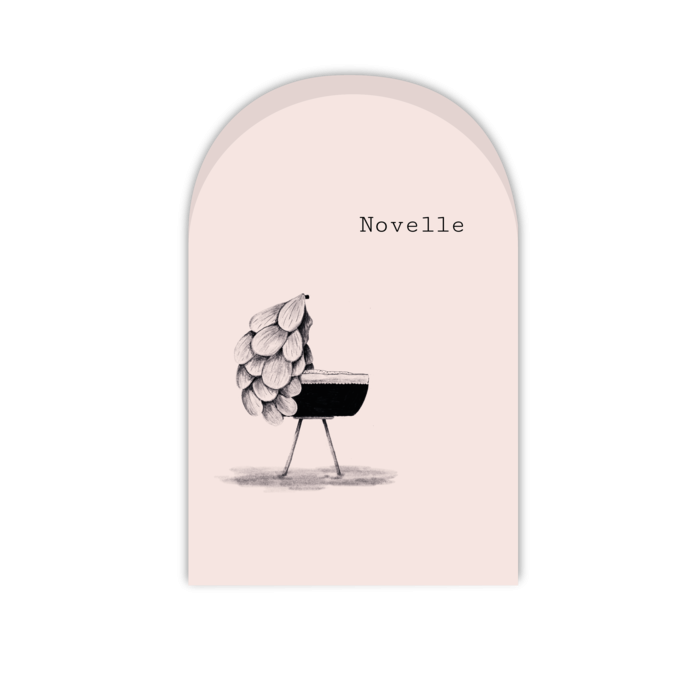 Geboortekaartje roze boogvorm