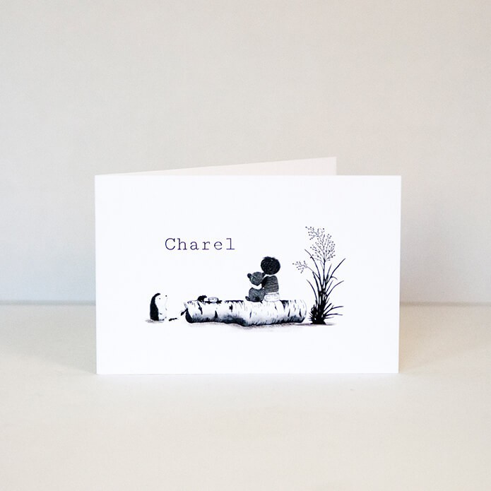 Geboortekaartje jongen met knuffelbeer