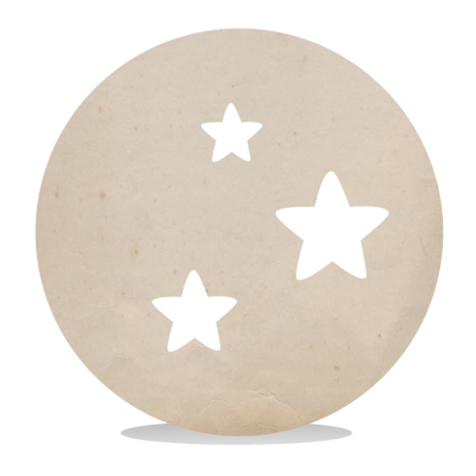 Sluitsticker kraft sterren