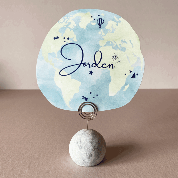 Geboortekaartje wereldbol